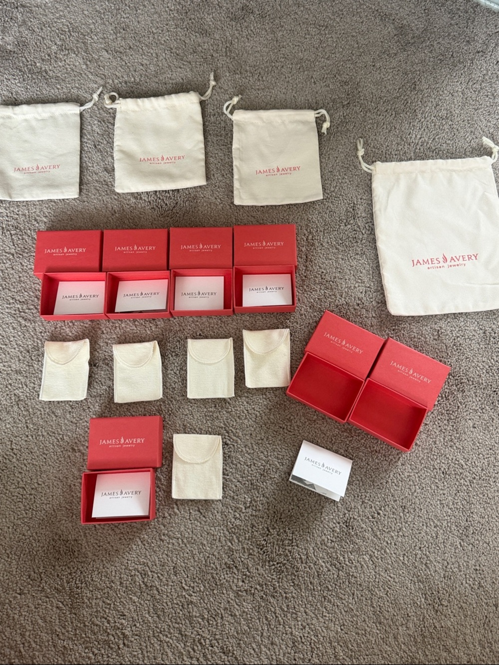 James Avery Jewelry Box and Pouch Lot